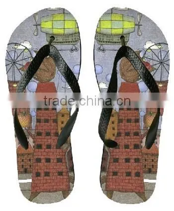2016 digital printing fashion sandal lady fashion cheap tlip flop high quality flip fiops