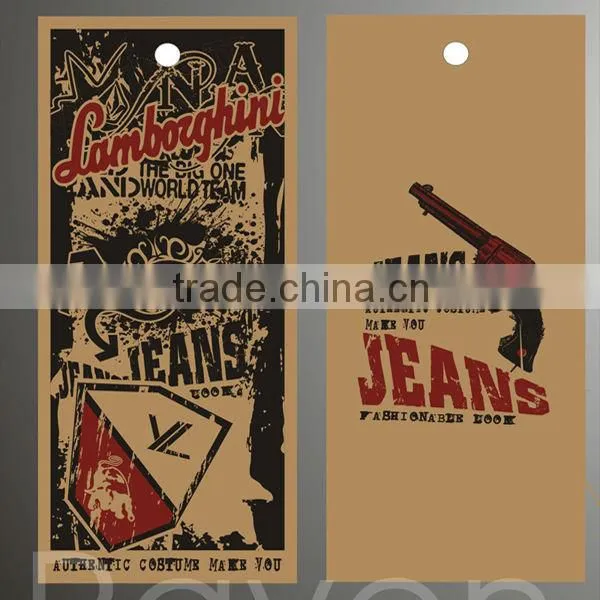 Bright uv printed hangtags
