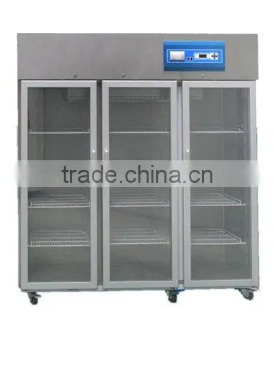 1500L Large capacity 3 galss door Laboratory Refrigerator