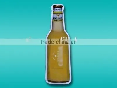Beer wine bottle shape fridge magnet sticker