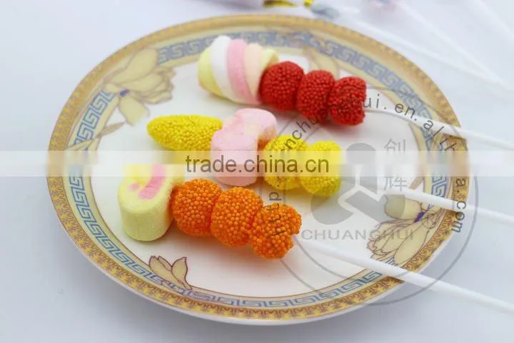 Halal Soft Gummy Candy and Marshmallow Lollipop, Gelatin Candy Lollipop