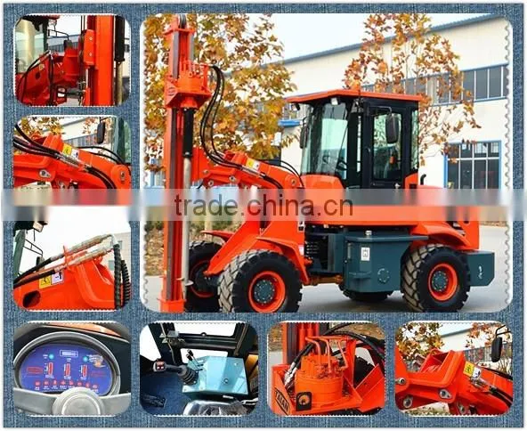 Post Ramming/spiral Machine hydraulic post driver machine