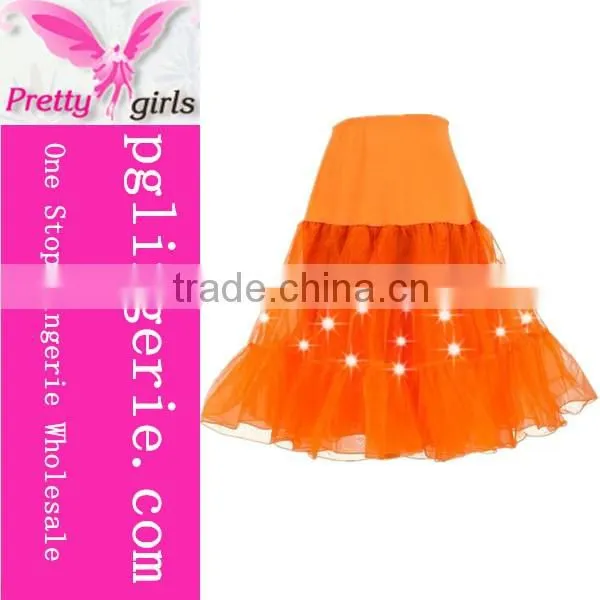 2016 Hot sale Women Tulle Adult Led Tutu Skirt Lights
