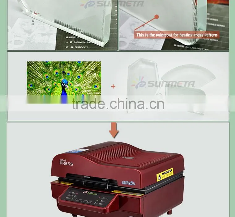 Sunmeta3D crystal wedding gift blank sublimation crystal(BXP02)