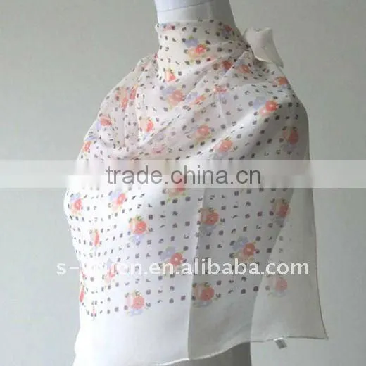 2011 newest fashion pretty lady polyester kerchief