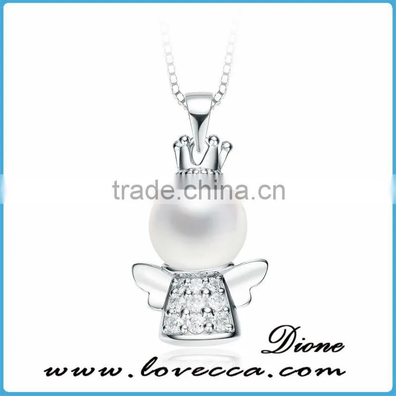 New wholesale best price bat silver crystal sterling silver pendant necklace