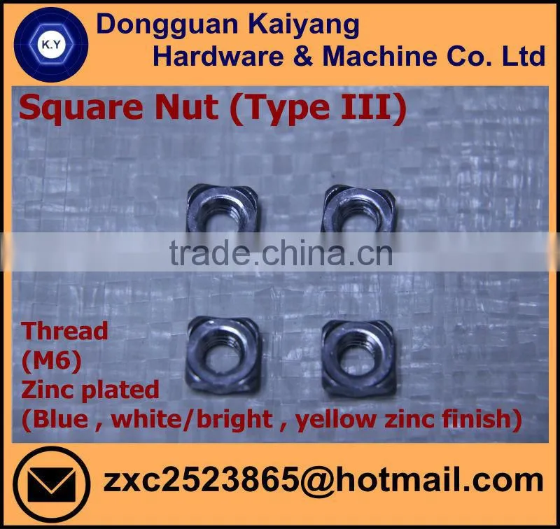 M6 Quick Release Nut Square Nut Type III (Bicycle Fastener)