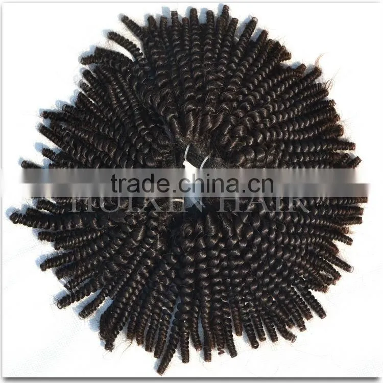 Afro Kinky Curly Human Hair weave Blonde Hair 16inches Peruvian