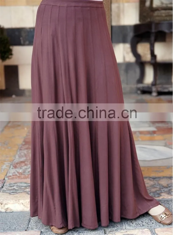 OEM service China factory custom made Wholesale muslim abaya solid skirt