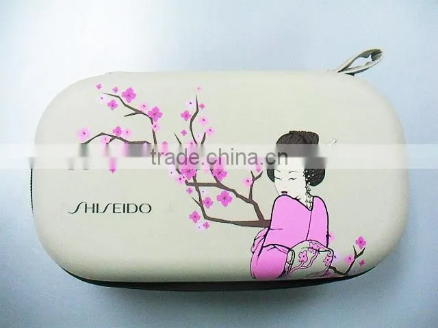 GC---New PU moulded shape printing eva cosmetics Travel Organizer box