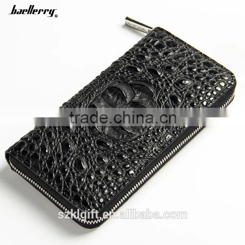 2016 crocodile leather wallet wallet with mobile phone holder violet purse wallet
