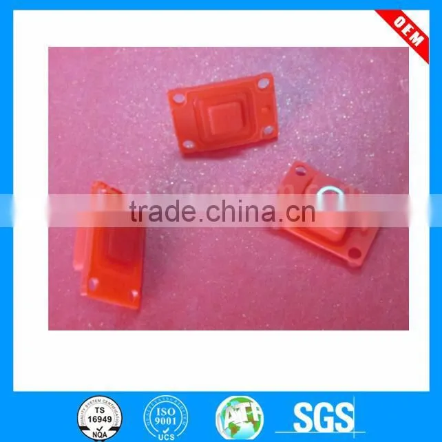 transparent silicone button keypad with carbon ink/carbon pills non-lighttight silicone buttons