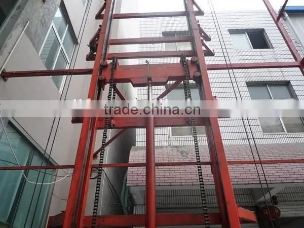 1m-20mGuide-rail lift/cargo guide rail lift/hydraulic guide rail lift
