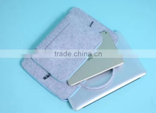 Wholesale 2016 briefcase ,fashion felt office bag(LAP16-005)