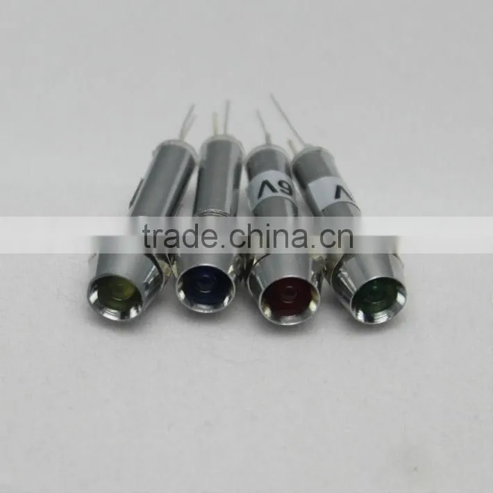 new type 6VDC metal indicator light 6mm electric water heater
