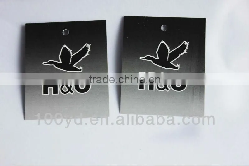 Tags clothes gold foil hang tag jeans label printing