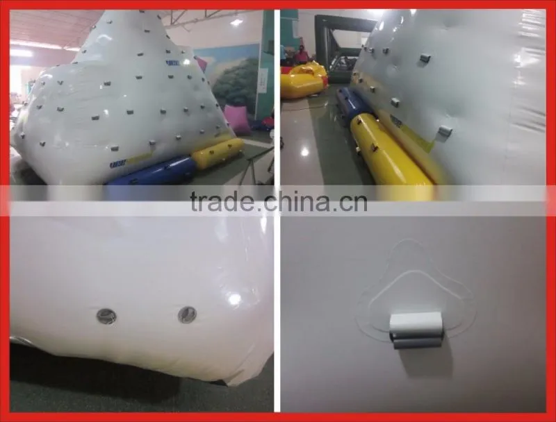 0.9mm PVC Tarpaulin Floating Inflatable Water Iceberg For Sale