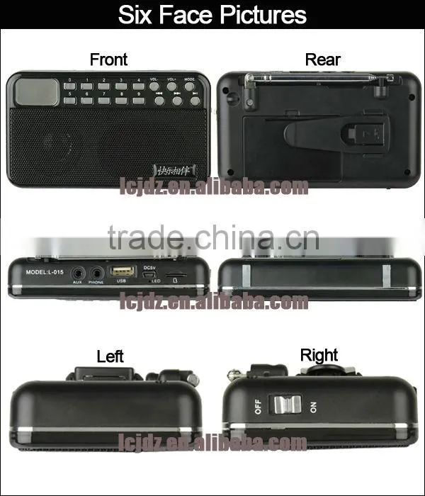 L-015 multifunctional speaker with fm radio and mp3 player