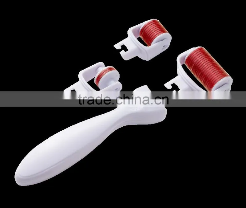 3 in 1 Replaceable Derma Roller Pen Kit Microneedle Set Anti Aging Skin Care
