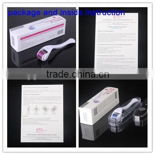 2014 GTO 540 stainless steel micro needle roller/professional face derma roller/CE