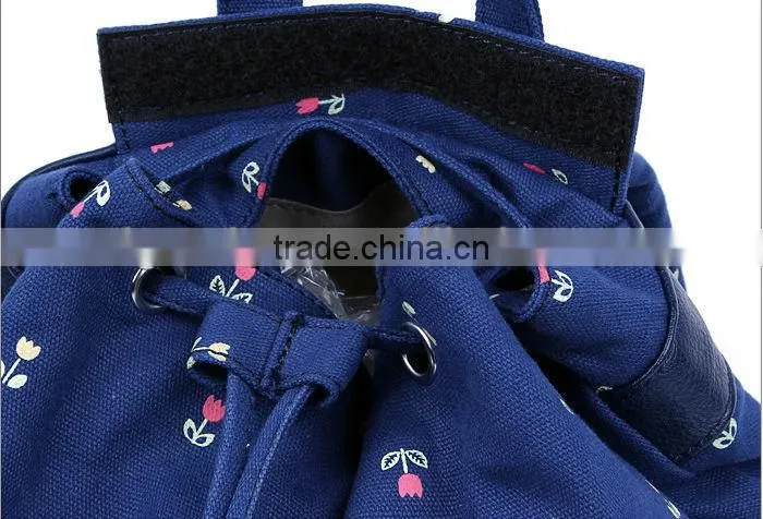 Small flower printed backpacks
