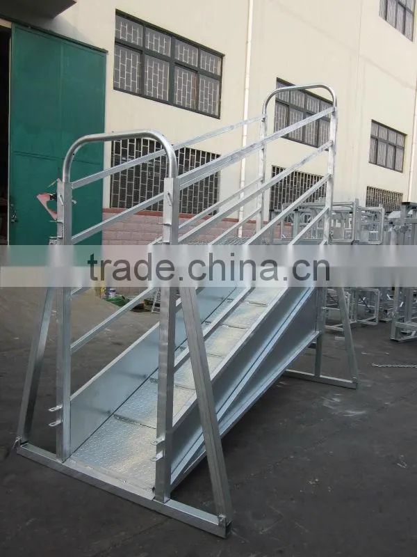 Galvanized handling Cattle loading ramp