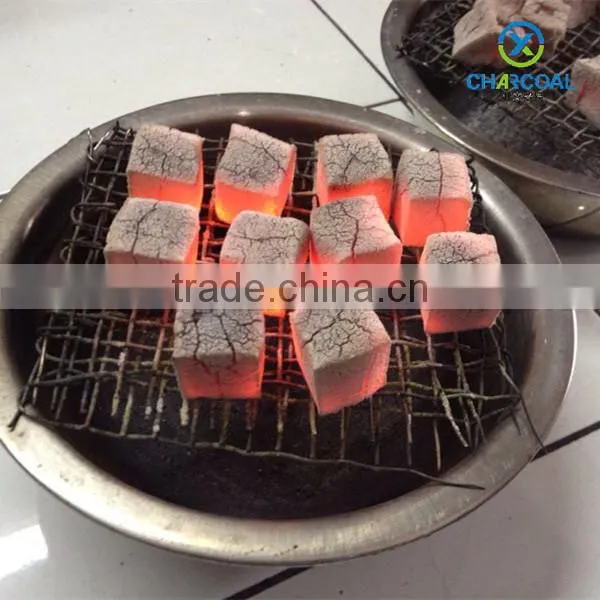 Cubic 2.5*2.5*1.5cm price of charcoal smokeless charcoal
