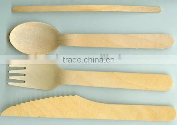 made in china wholesales disposable wooden spoon fork knife