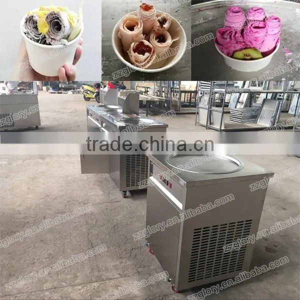 Newest Frozen Snack Equipment Thainland Fried Ice Cream Machine
