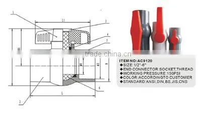 pvc fittings pipe fitting compact ball valve