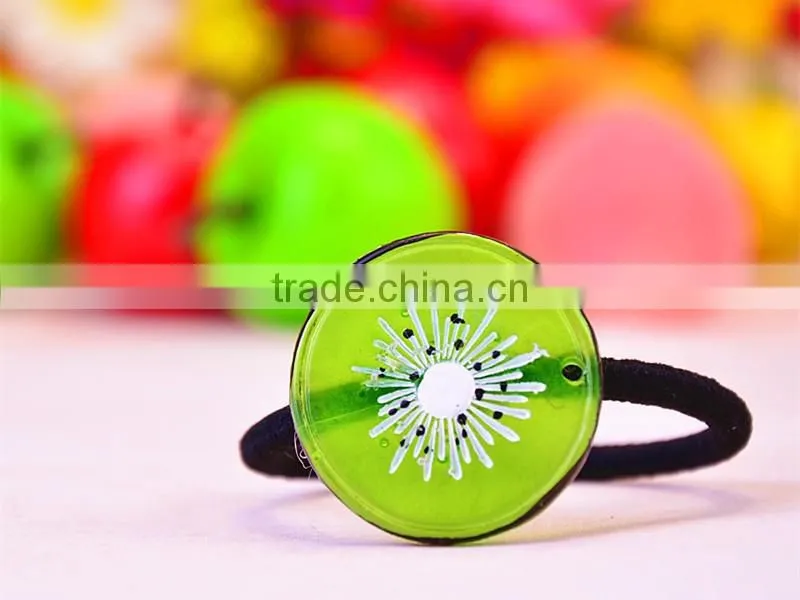 Hot sale Fresh Fruit Hairpin Hair Accessories Elastic Hair Ties for girls