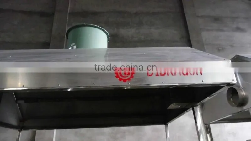 LPG Heating Oily Seeds Cocoa Beans Rotary Roaster Machine