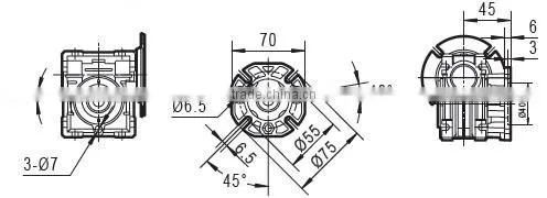 DC 12 or 24V high torque worm gear motor with dc motor wholesales China supplier