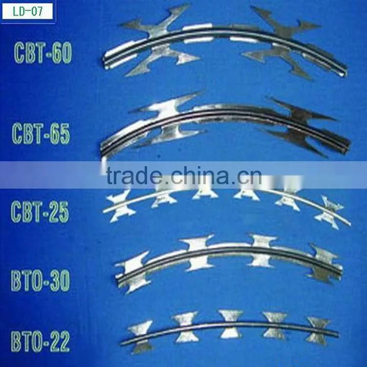 Low Price Concertina Spiral Cheap Razor Barbed Wires