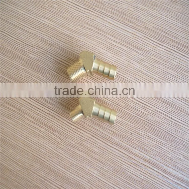 NPT brass male thread elbow hose barb fitting