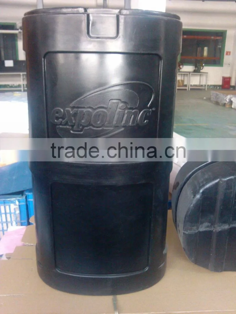 Customized big size plastic bucket/barrel/dustbin