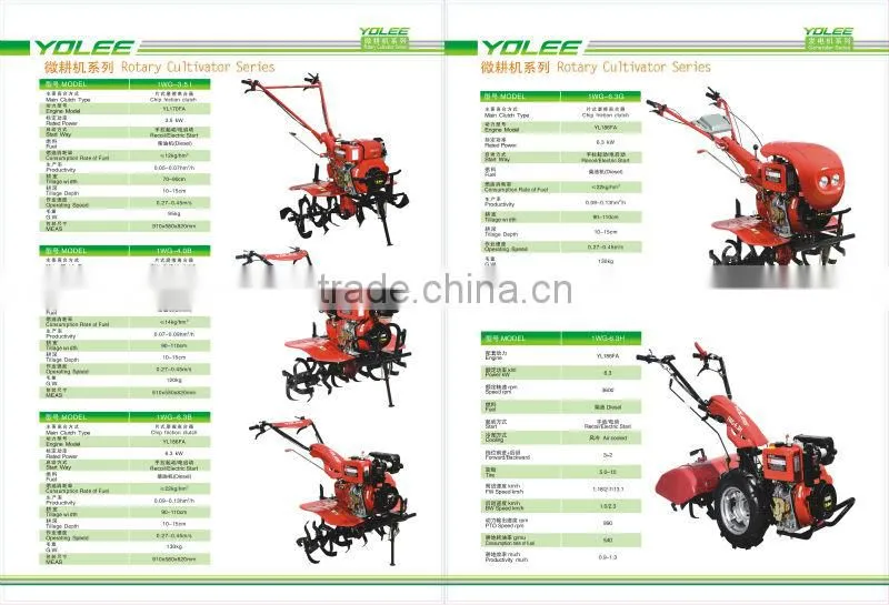 Power Tiller Mini Gasoline Tiller,Gasoline cultivator,7 HP mini Rotary tiller Motor hoe Motor cultivator
