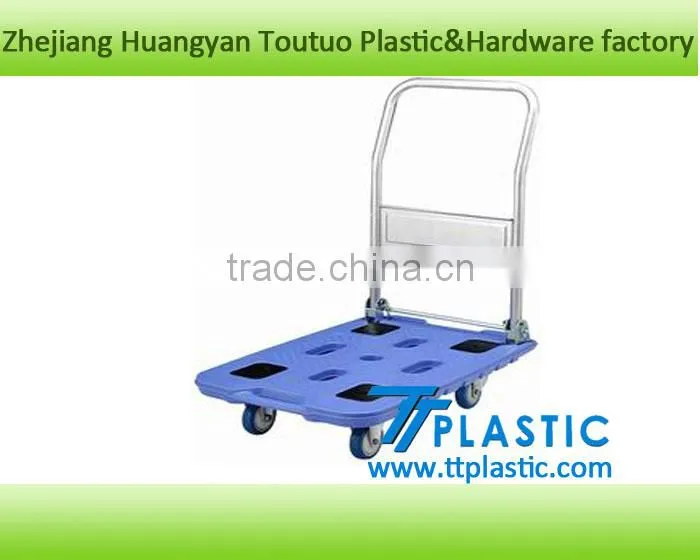 hot seller new foldable blow moulding platform hand cart trolley