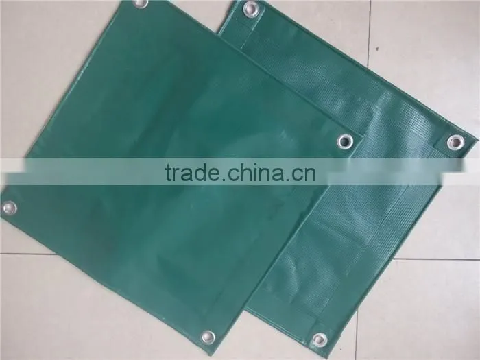 Heavy Duty PVC tarps with metal grommets, flame retardant