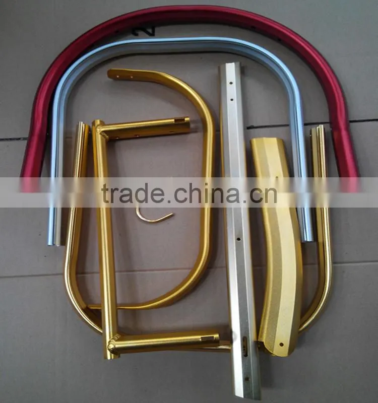 Anodized Powder coated special types aluminum tube bending