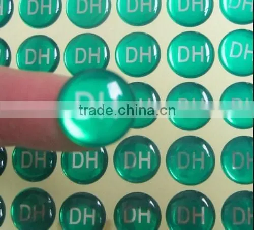 Top Quality Environmental Clear Epoxy Resin Sticker