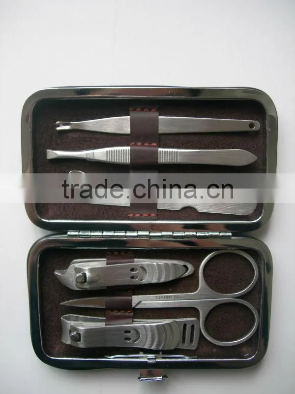 7 in one box packing mini manicure tool set household nail care kit