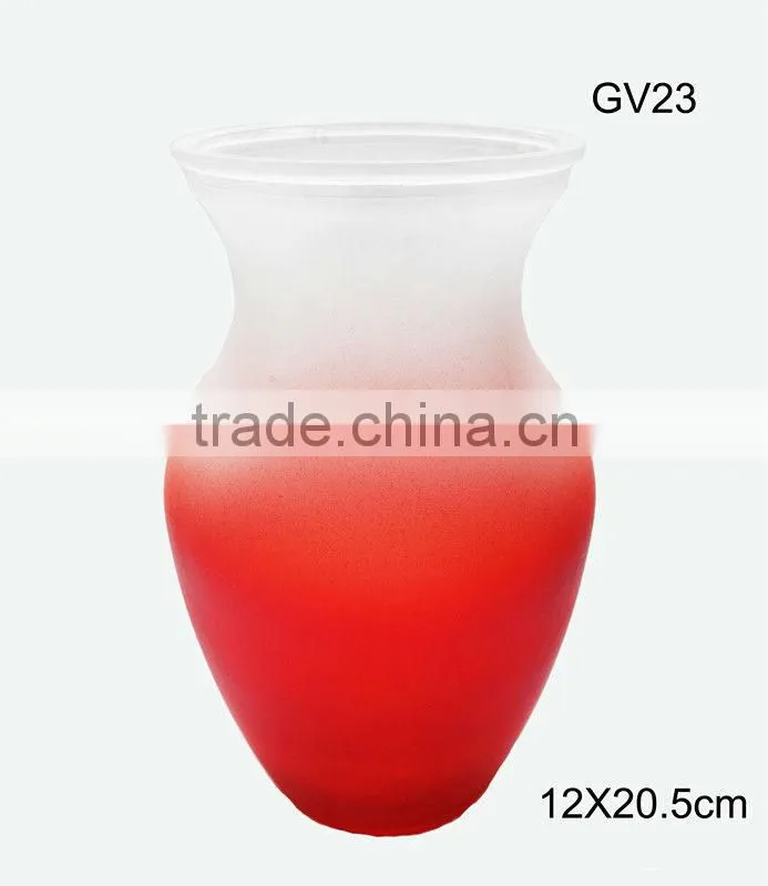 elegant glass decorative vase