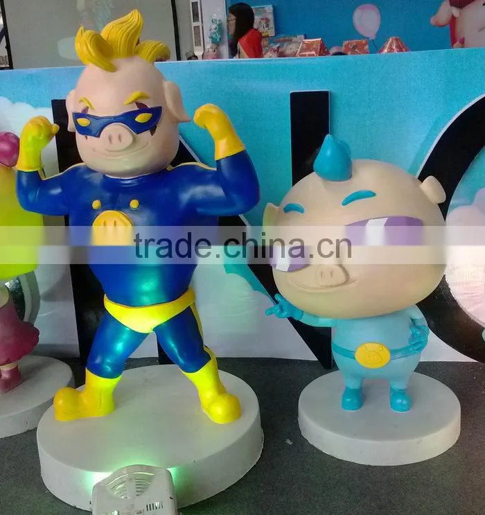 Fiber glass movie cartoon statue