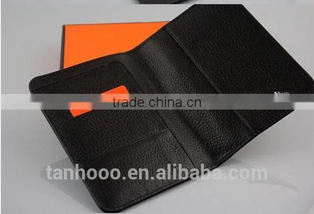Passport Holder personalized travel pu genuine leather passport holder
