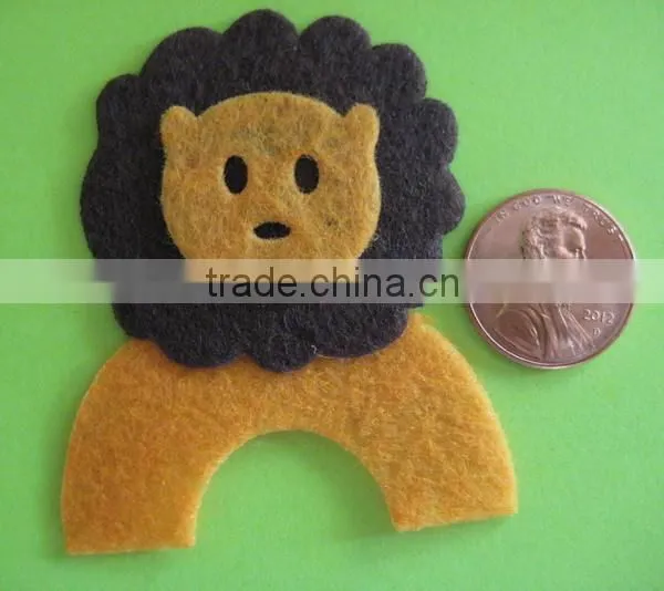 hot sale eco friendly new products promotional gift cute felt fabric lion scrapbooking on alibaba express