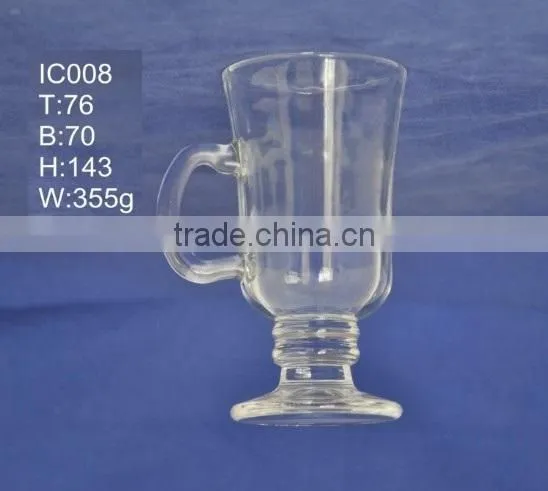 2014 hot sell insulated glass coffee cup without handle