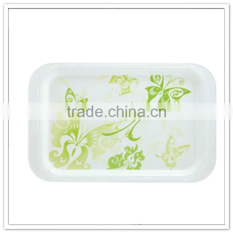 Eco- friendly promotion price plantsmall plastic square snack tray