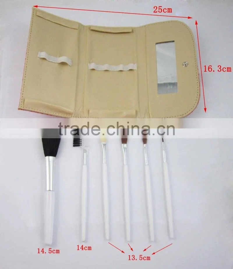 Fashion Style 6pcs Plastic Handle Magic Brush