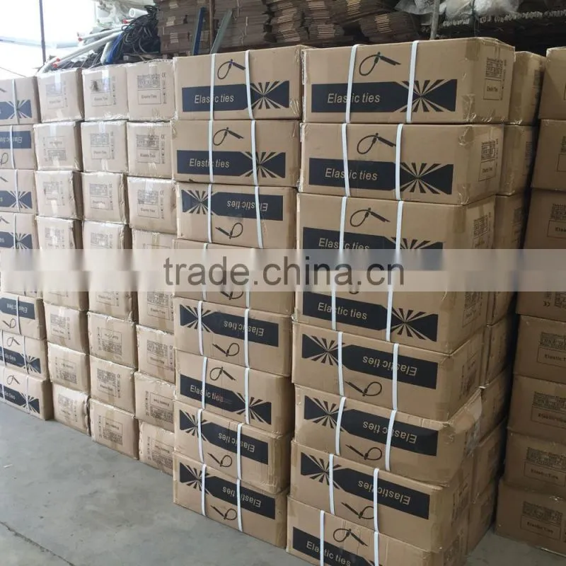Latex thread elastic bungee toggle ties for scaffolding sheeting